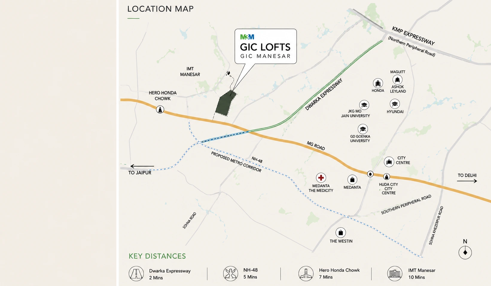 Smartworld GIC Lofts location map